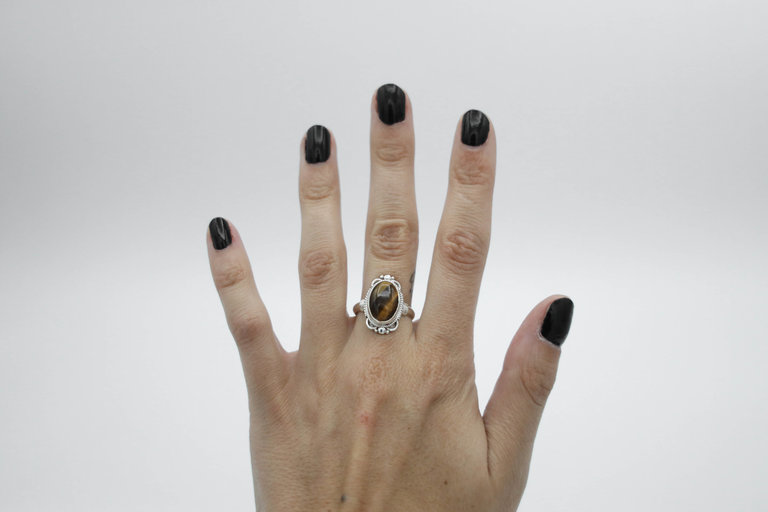 Tiger Eye Ring - Jasmine