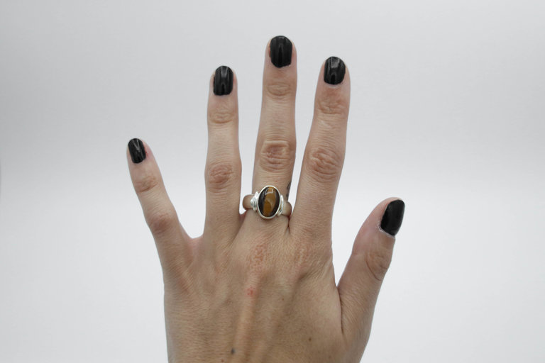 Tiger Eye Ring - Classique