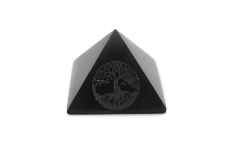 Shungite Pyramid - Tree of life