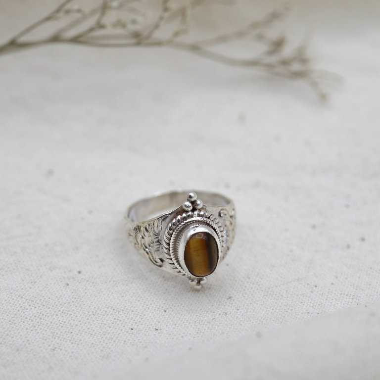 Tiger Eye Ring - Draco