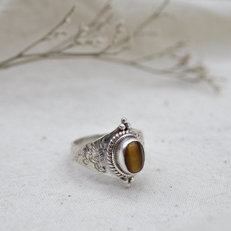 Tiger Eye Ring - Draco