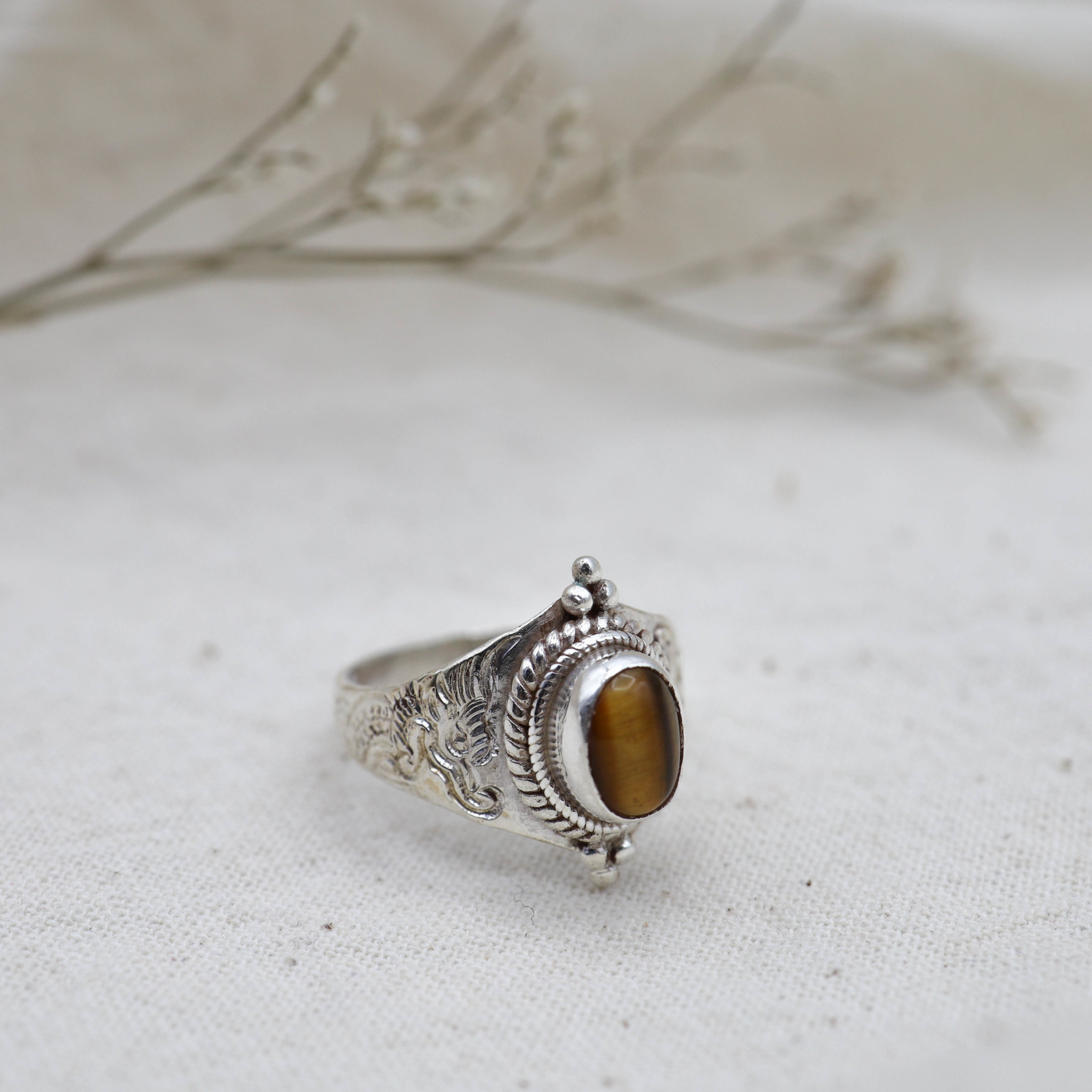 Tiger Eye Ring - Draco