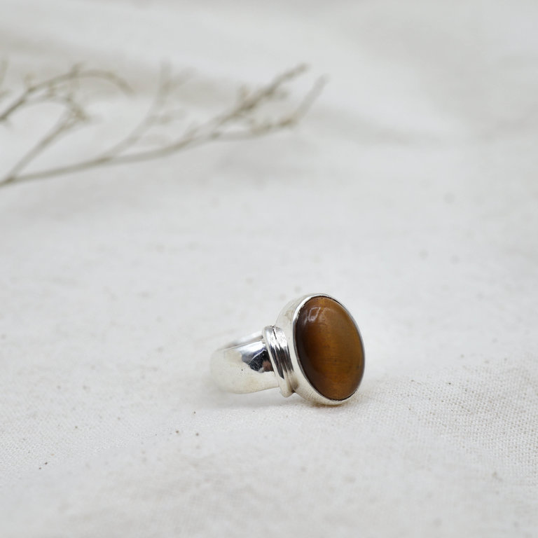 Tiger Eye Ring - Classique