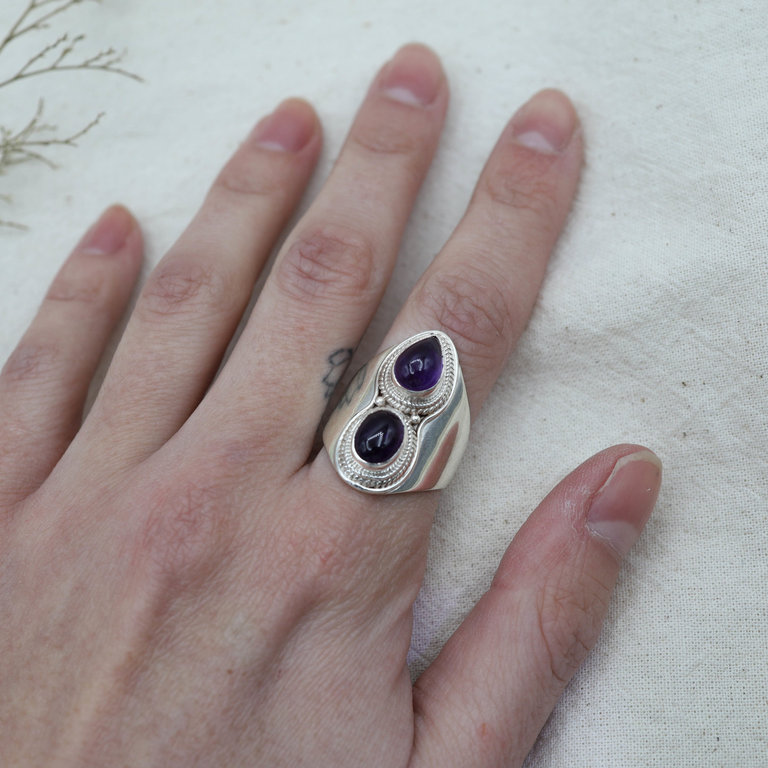 Amethyst Ring - Duo