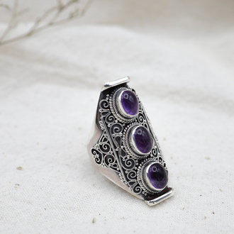 Amethyst Ring - Trio