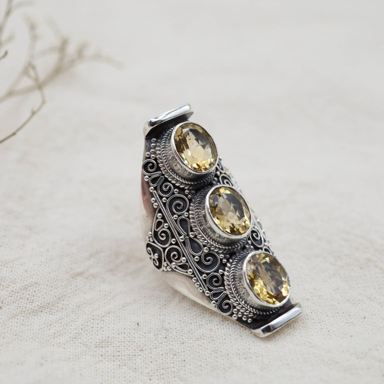 Citrine Ring - Trio