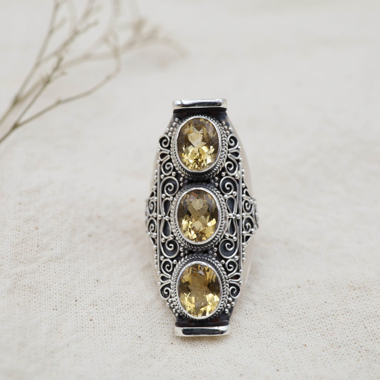 Bague Citrine - Trio