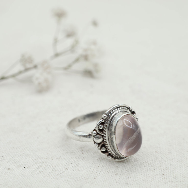 Bague Quartz Rose - Capucine