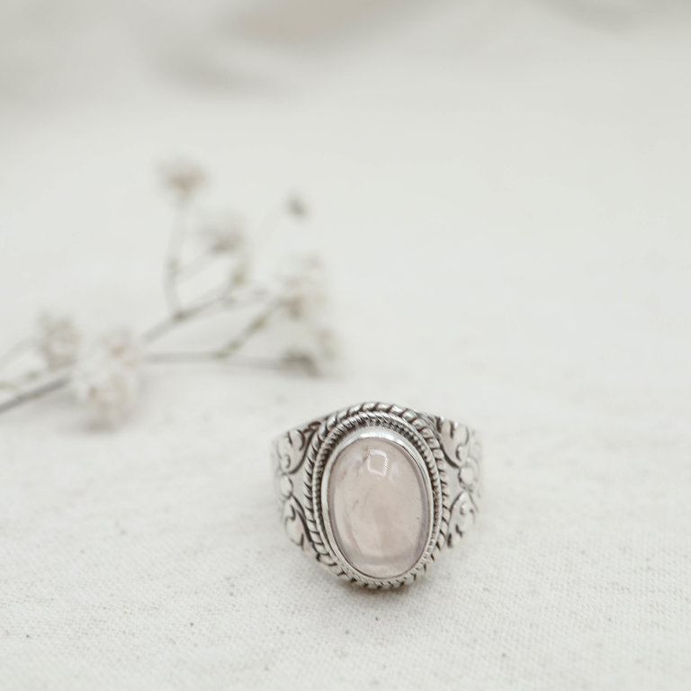 Rose Quartz Ring - Fougère