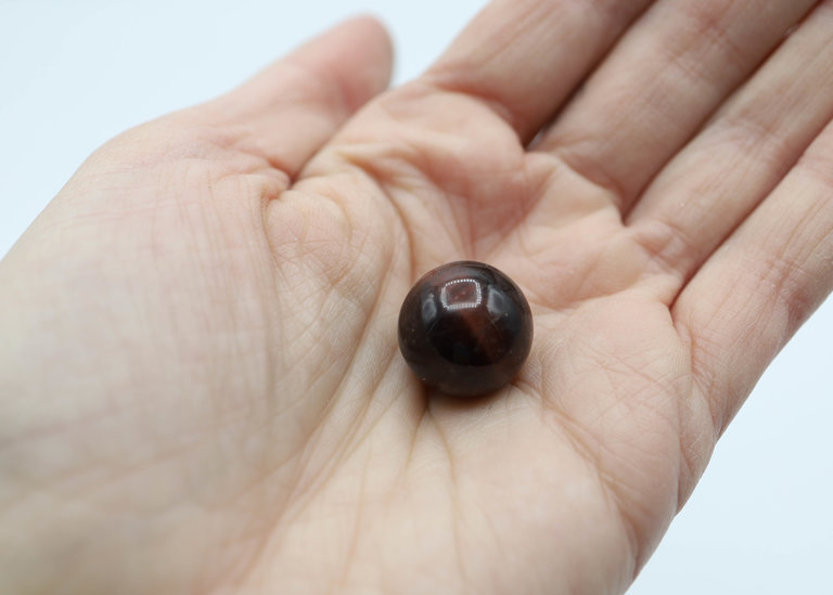 Mini sphere red tiger eye