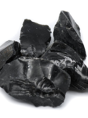 . Rough Black Obsidian