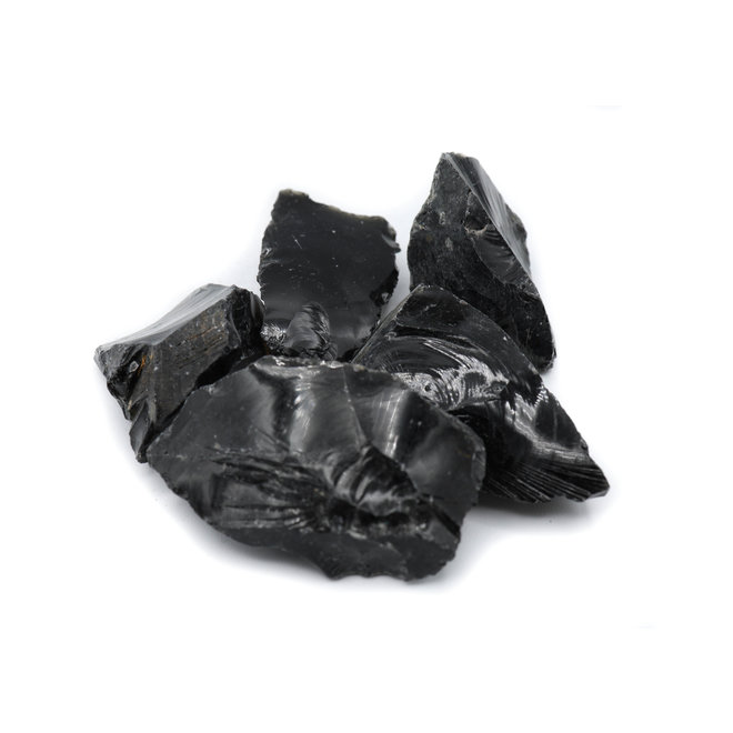 Pendentif pierre naturelle d'obsidienne en forme de flèche • Mon Pendentif