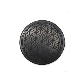 Shungite Magnetic plate - Flower of life Shungite Magnetic plate - Flower of life