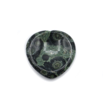 Heart thumb stone - Jaspe Kambaba Heart thumb stone - Jaspe Kambaba