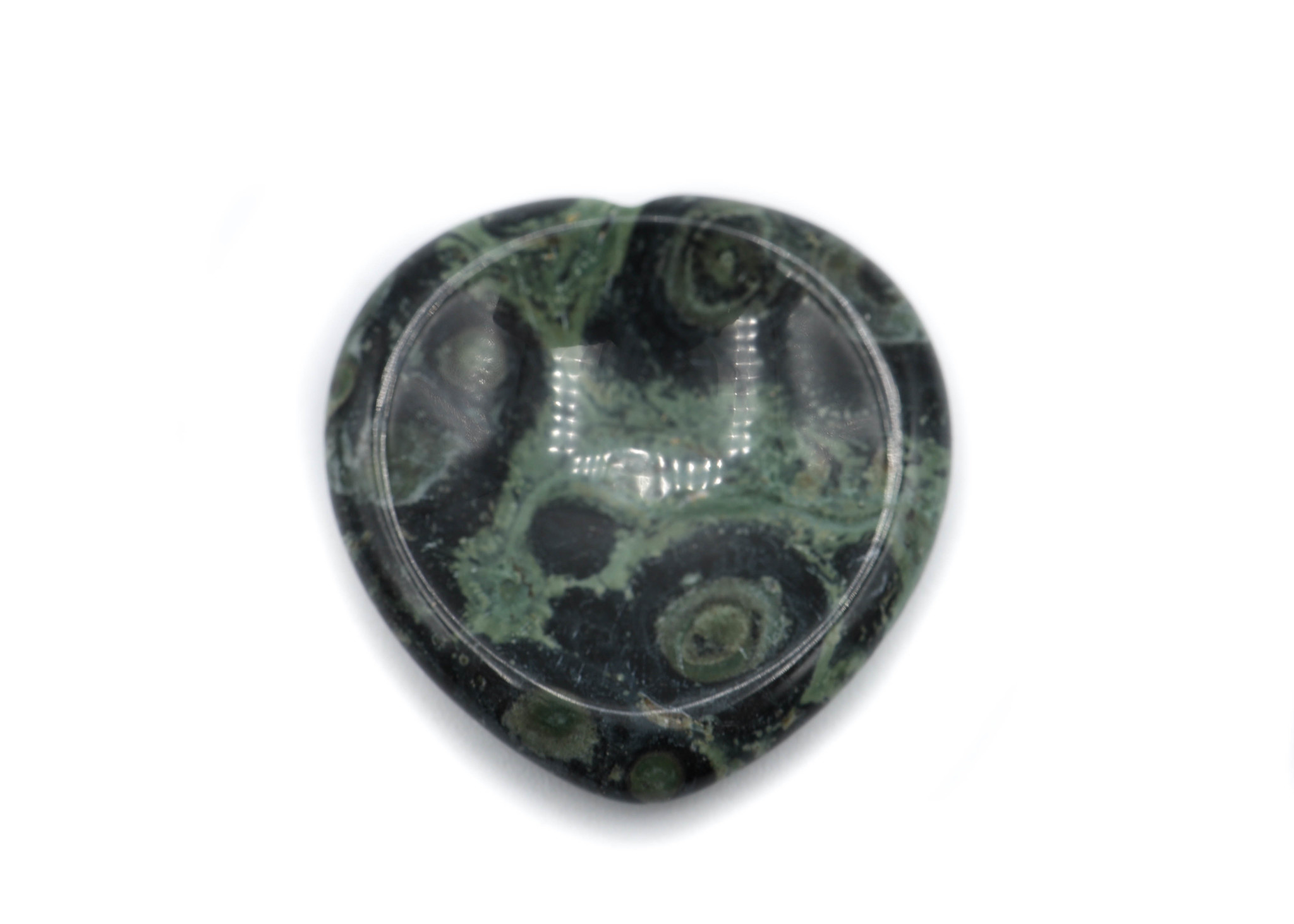 Heart thumb stone - Jaspe Kambaba