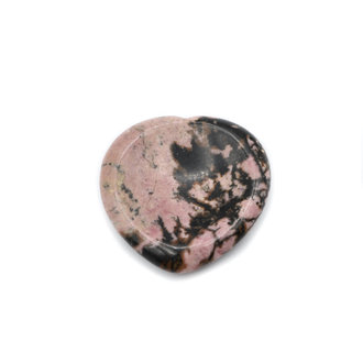 Heart thumb stone - Rhodonite