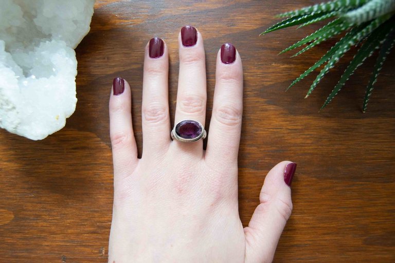 Amethyst Ring - Orchidée