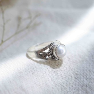 Bague Perle - Délicate Bague Perle - Délicate