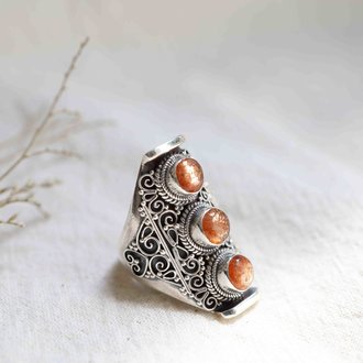 Sunstone Ring - Trio