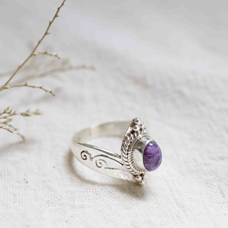 Charoite Ring - Éole