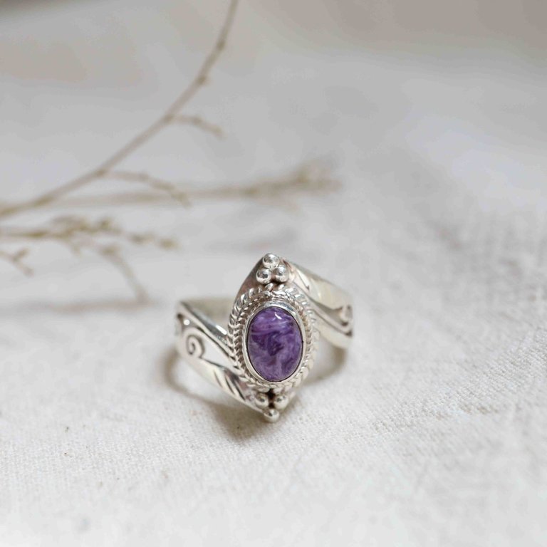 Charoite Ring - Éole