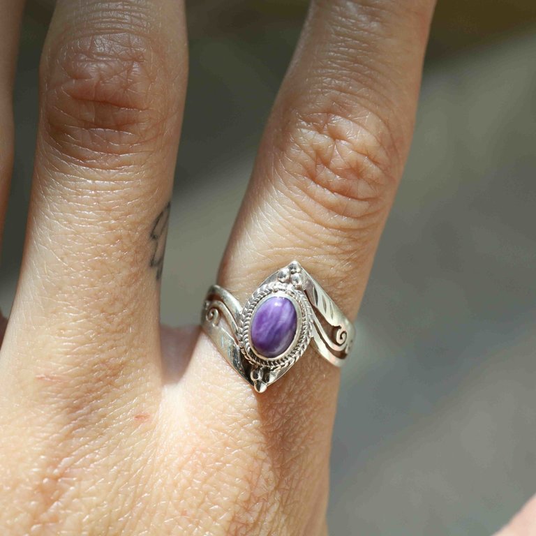 Charoite Ring - Éole