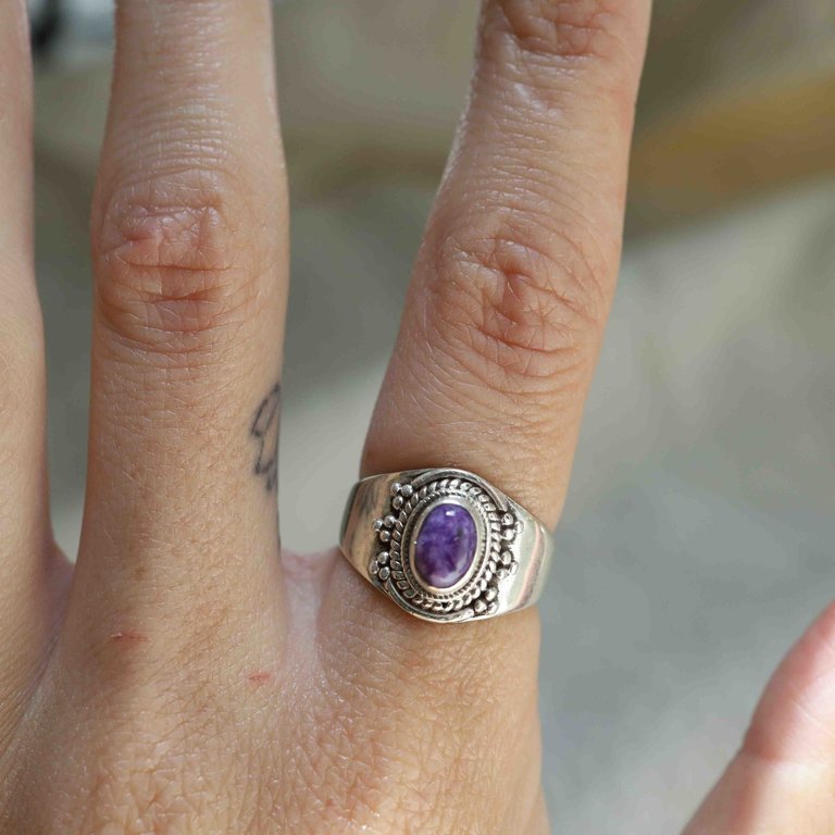 Charoite Ring - Solaire