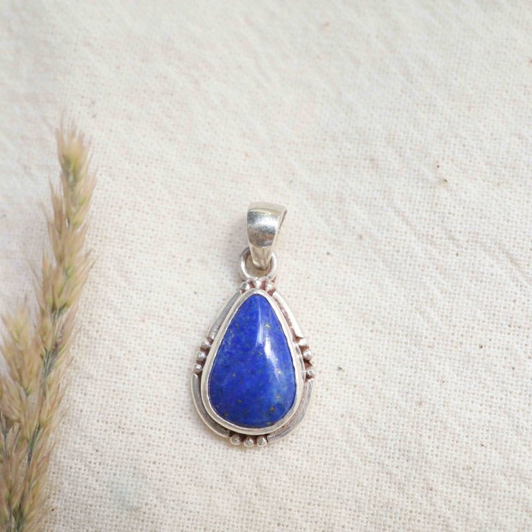 Pendentif Lapis Lazuli - Pluie