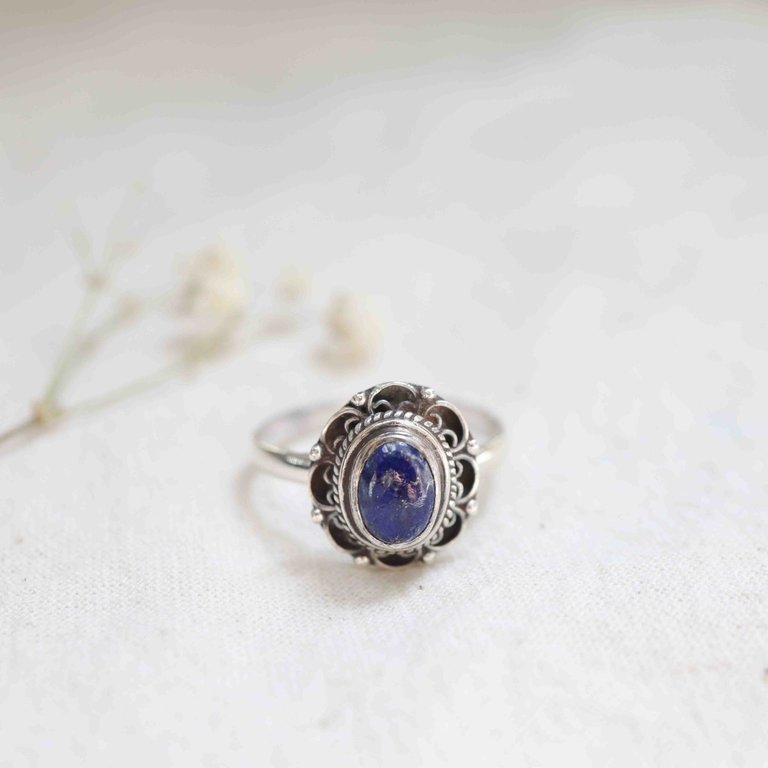 Lapis Lazuli Ring - Fleur