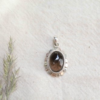 Smoky Quartz Pendant - Marguerite Smoky Quartz Pendant - Marguerite