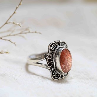 Bague Pierre de soleil - Iris Bague Pierre de soleil - Iris