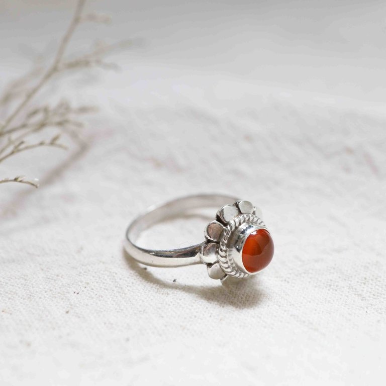 Carnelian Ring - Marguerite