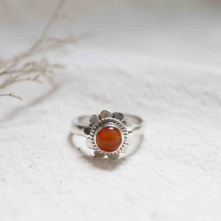 Carnelian Ring - Marguerite