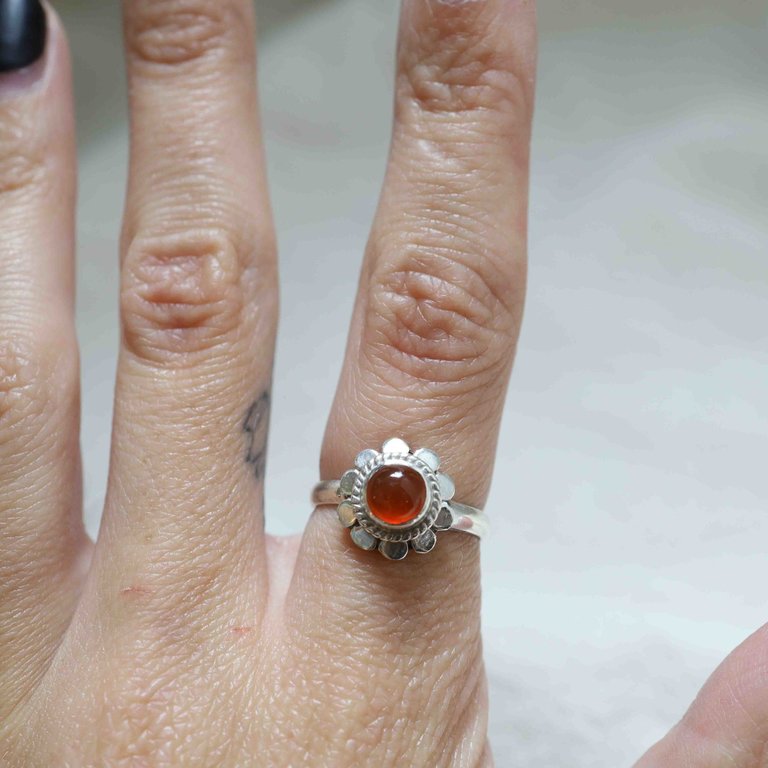 Carnelian Ring - Marguerite