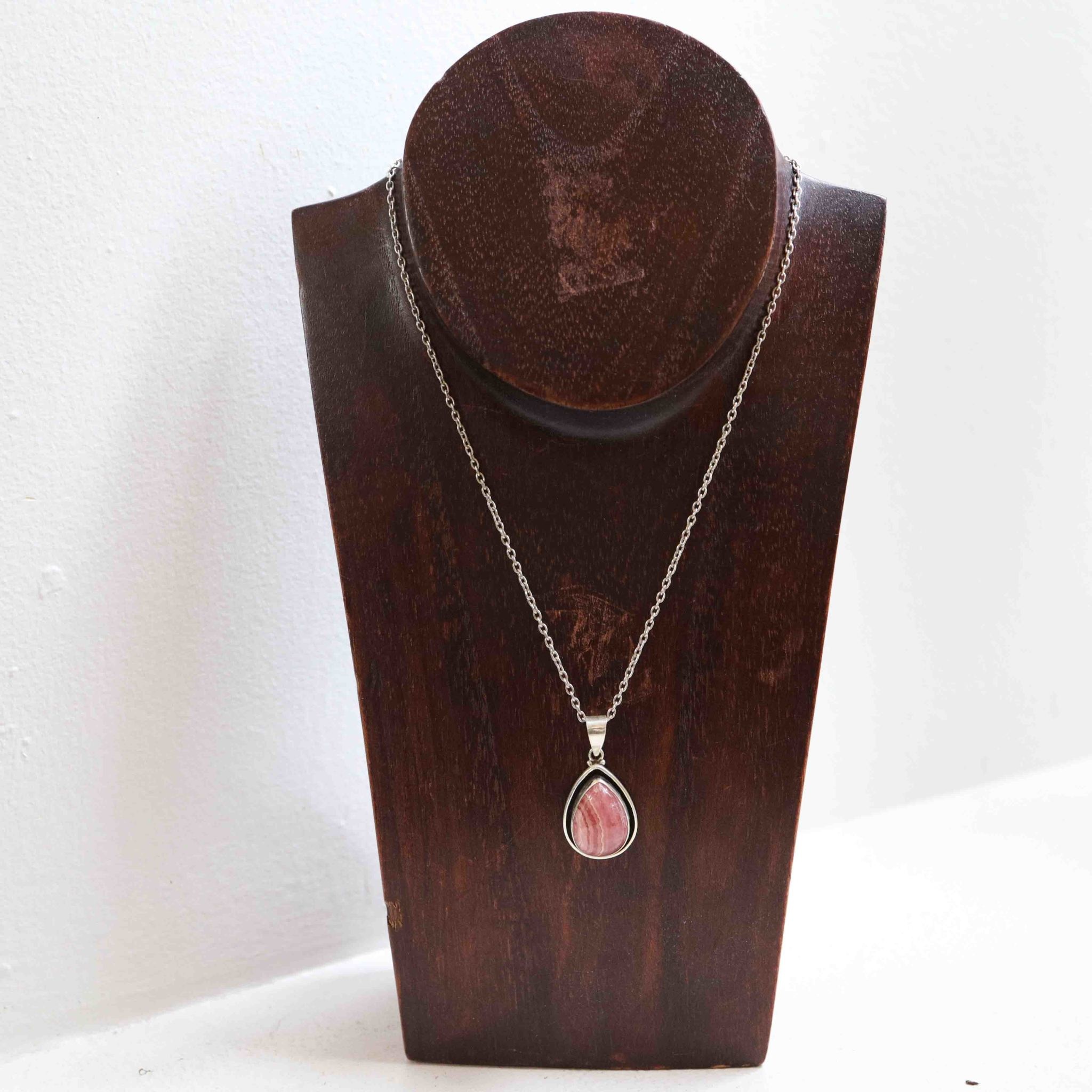 Rhodochrosite Pendant - Goutte - Pierres D'ailleurs