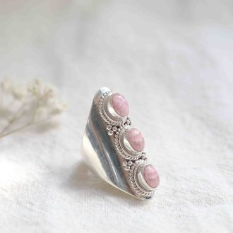 Bague Rhodochrosite - Trois