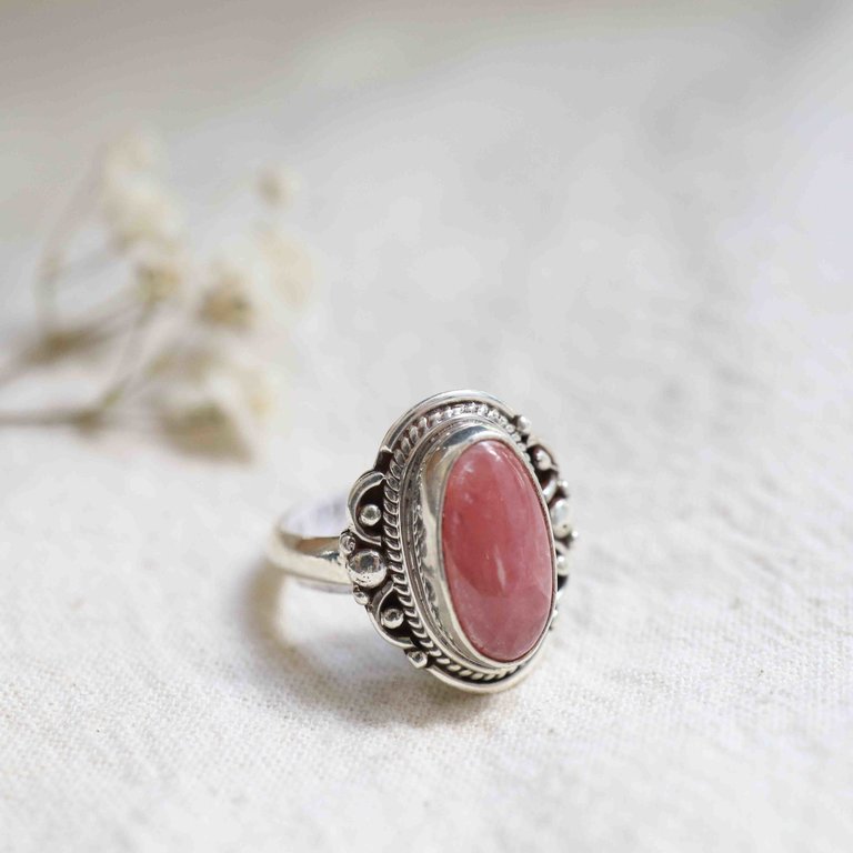 Rhodochrosite Ring - Capucine