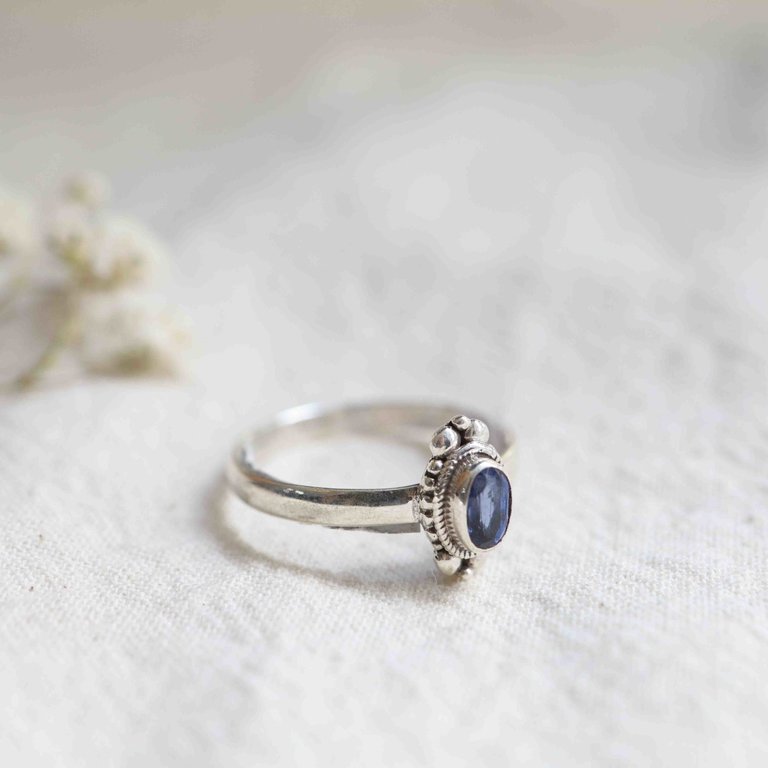 Bague Cyanite Bleue - Coquille