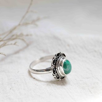 Malachite Ring - Fleur Malachite Ring - Fleur