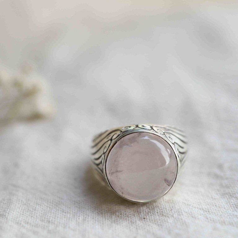 Rose Quartz Ring - Vayu