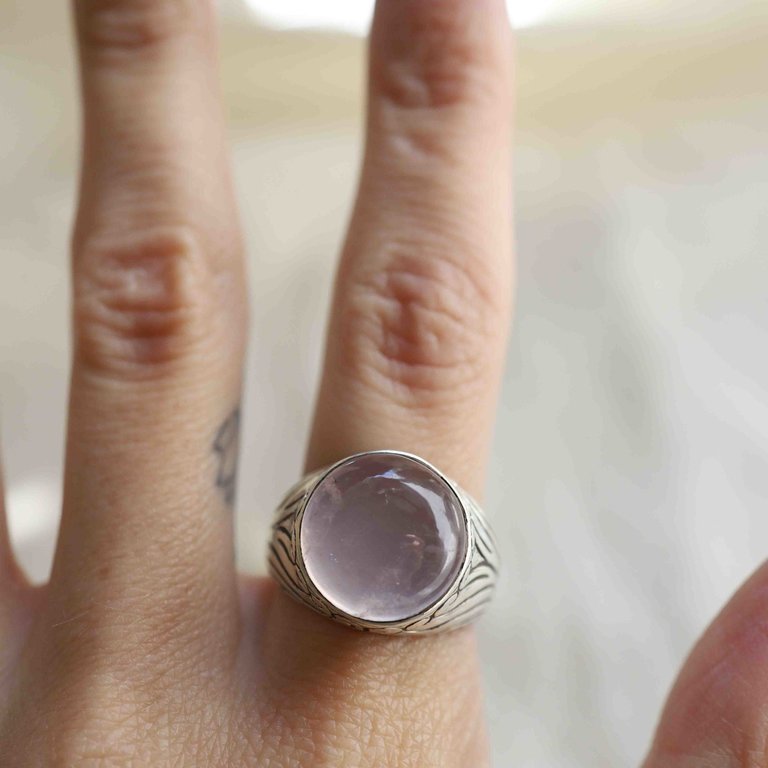 Rose Quartz Ring - Vayu