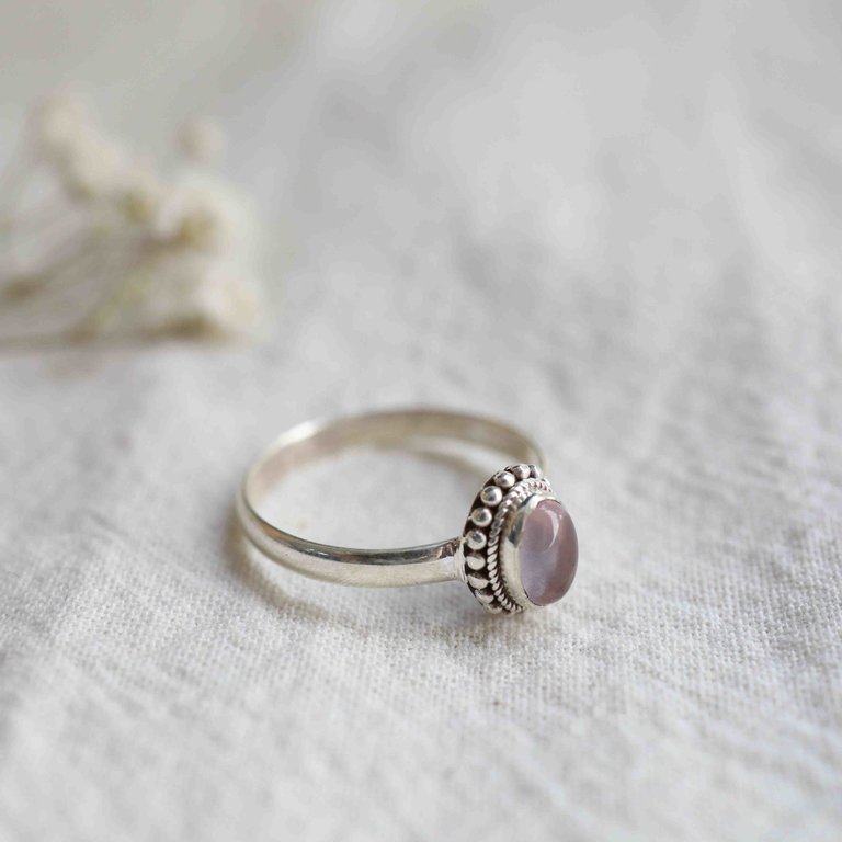 Bague Quartz Rose - Dahlia