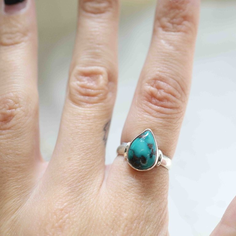 Turquoise Ring - Goutte