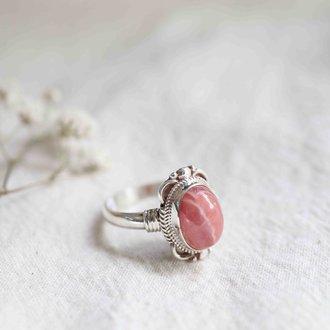 Rhodochrosite Ring - Jasmine
