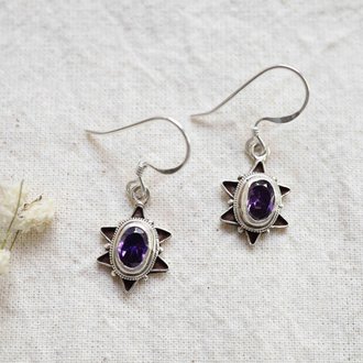 Amethyst Earrings - Étoile Amethyst Earrings - Étoile