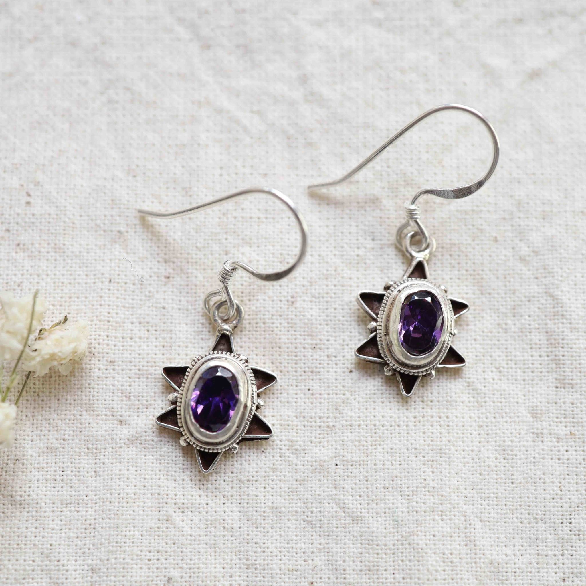 Amethyst Earrings - Étoile