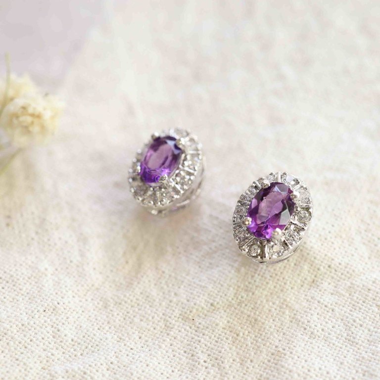 Amethyst Earrings - Royal