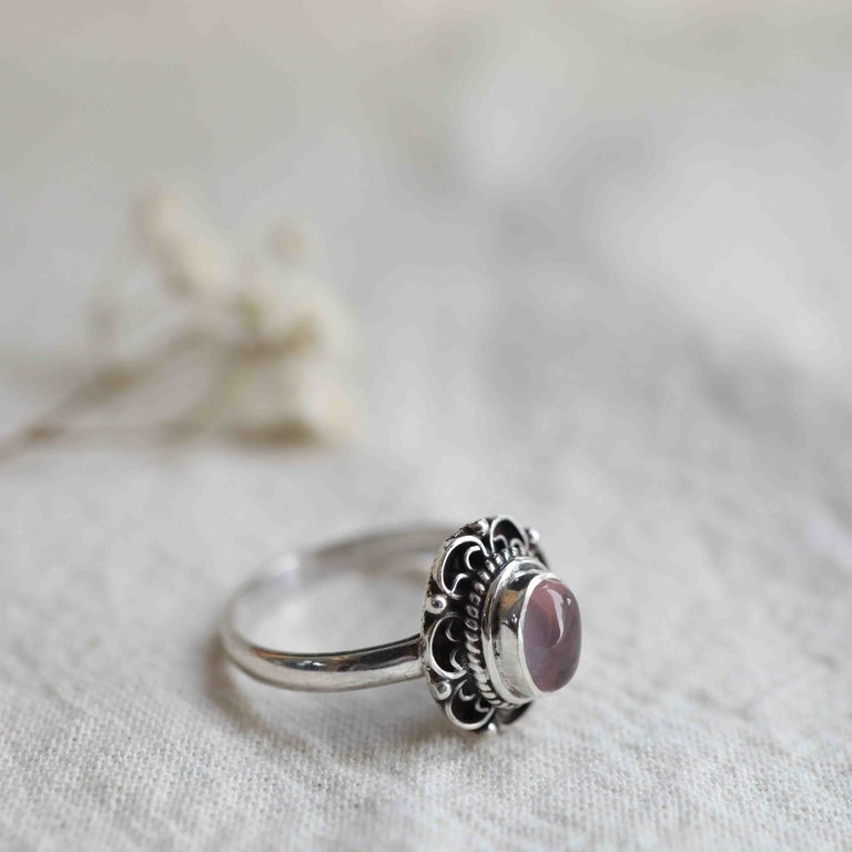 Rose Quartz Ring - Fleur