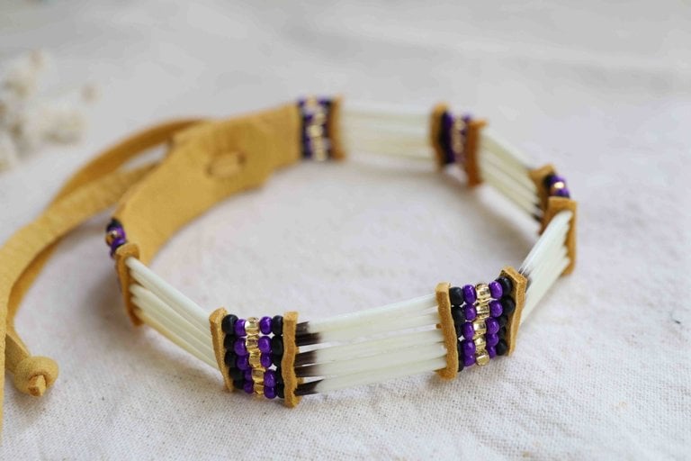Bracelet artisanat autochtone - Porc-épic