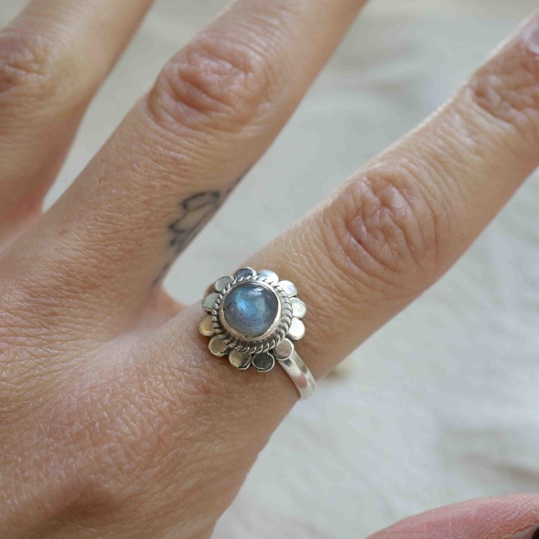 Bague Labradorite - Marguerite